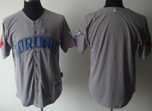 Toronto Blue Jays Blank Grey Jersey