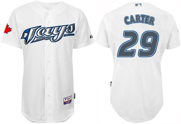 Toronto Blue Jays 29 Joe Carter White Jersey