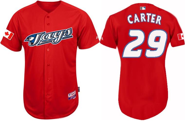 Cheap Toronto Blue Jays 29 Joe Carter Red Jersey For Sale