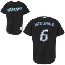 Toronto Blue Jays 6 McDonald Black Jersey