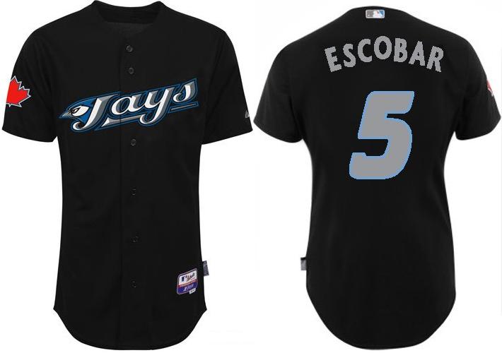 Cheap Toronto Blue Jays 5 Yunel Escobar Black Jersey For Sale