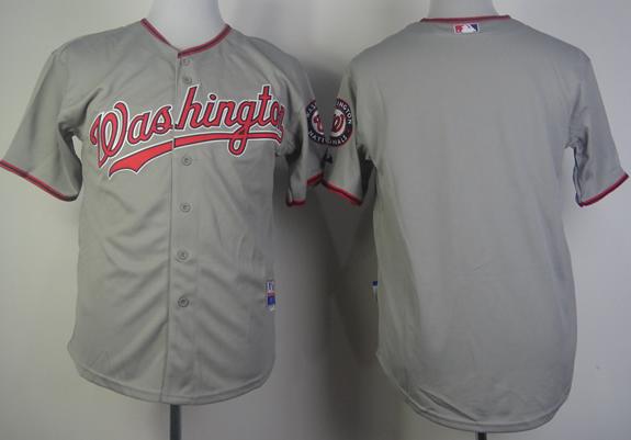 Cheap Washington Nationals Blank Grey MLB Jerseys For Sale