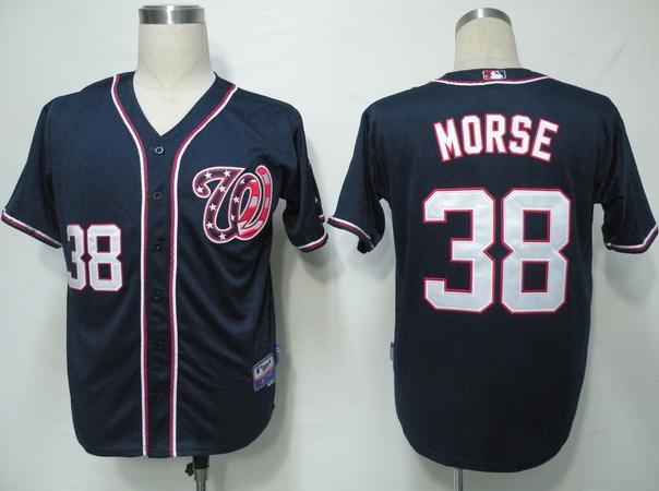 Washington Nationals 38 Morse Dark Blue MLB Jersey Washington Nationals 38 Morse Dark Blue MLB Jersey