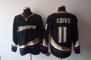 Cheap Anaheim Ducks 11 Saku Koivu Black Hockey Jersey For Sale