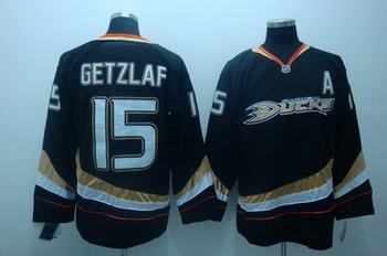 Cheap Anaheim Ducks 15 Ryan getzlaf black jerseys A patch For Sale