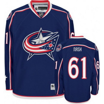 Rick Nash 61 Columbus Blue Jackets Navy Jersey