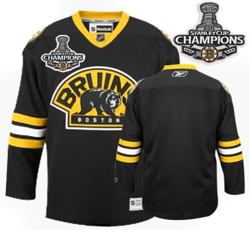 Cheap Boston Bruins Blank Black Third 2011 Stanley Cup Champions NHL Jersey For Sale