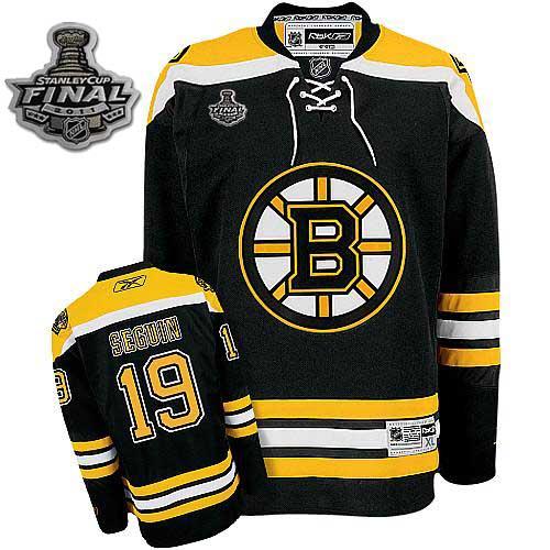 Cheap Boston Bruins 19 Tyler Seguin 2011 Stanley Cup black Jersey For Sale