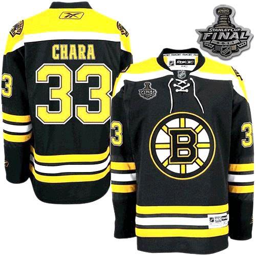 Cheap Boston Bruins 33 Zdeno Chara 2011 Stanley Cup black Jersey For Sale