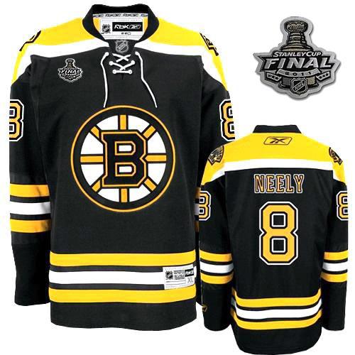 Boston Bruins 8 Cam Neely 2011 Stanley Cup Black Jersey