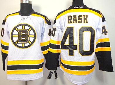 Cheap Boston Bruins 40 Tuukka Rask White NHL Jerseys For Sale