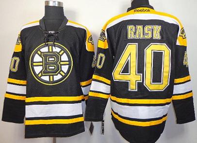 Cheap Boston Bruins 40 Tuukka Rask Black NHL Jerseys For Sale