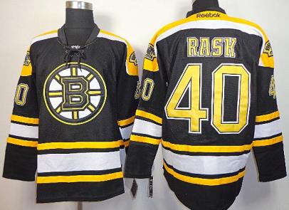 Boston Bruins 40 Tuukka Rask Black NHL Jerseys