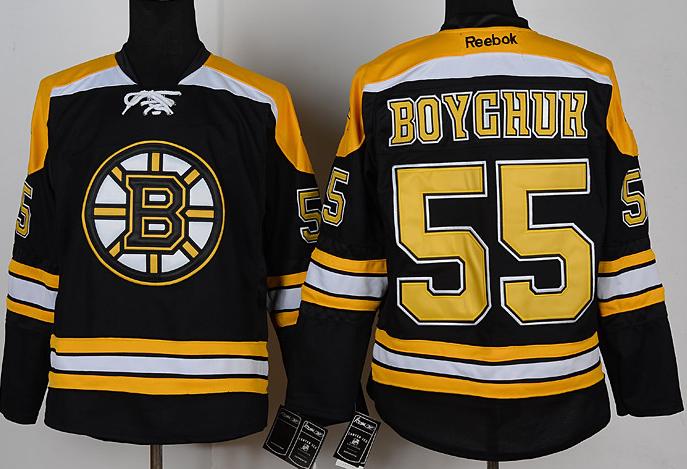 Boston Bruins 55 Johnny Boychuk Black NHL Jerseys