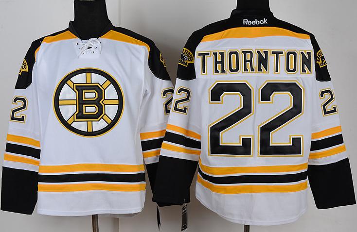 Cheap Boston Bruins 22 Shawn Thornton White NHL Jerseys For Sale