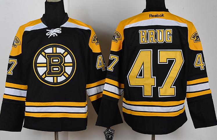 Boston Bruins 47 Krug Black NHL Jerseys