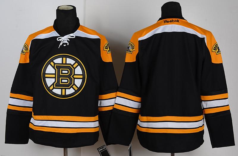 Boston Bruins Blank Black NHL Jerseys