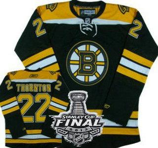 Cheap Boston Bruins 22 Shawn Thornton Black NHL Jerseys With 2013 Stanley Cup Patch For Sale