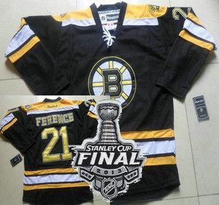 Cheap Boston Bruins 21 Andrew Ference Black NHL Jerseys With 2013 Stanley Cup Patch For Sale
