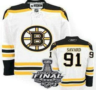 Cheap Boston Bruins 91 Marc Savard White NHL Jerseys With 2013 Stanley Cup Patch For Sale