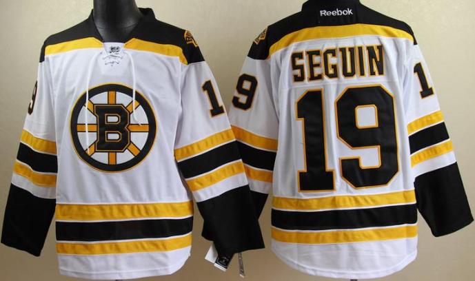 Boston Bruins 19 Tyler Seguin White NHL Jerseys