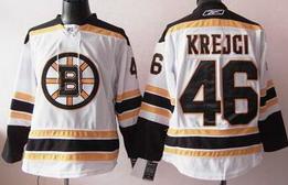Boston Bruins 46 Krejci White Jersey