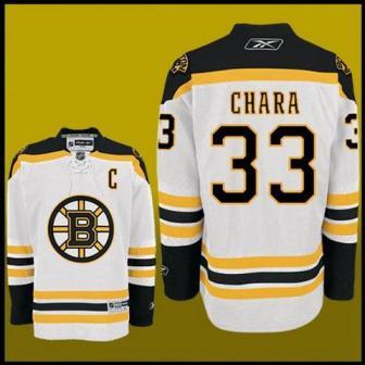 Cheap Boston Bruins 33 Chara White Jersey For Sale