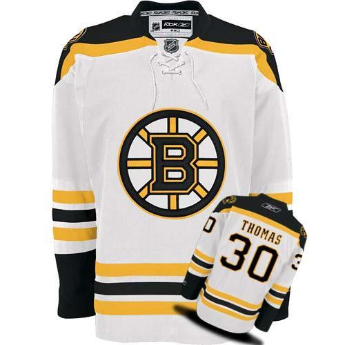 Boston Bruins 30 Thomas White Jersey