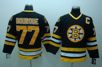 Cheap Boston Bruins 77 BOURQUE black CCM jerseys For Sale