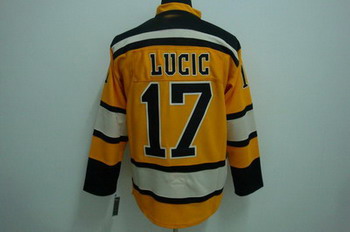 Cheap Boston Bruins 17 LUCIC Winter Classic YELLOW For Sale