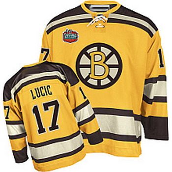 Boston Bruins 17 Milan Lucic 2010 Winter Classic Premier Jersey