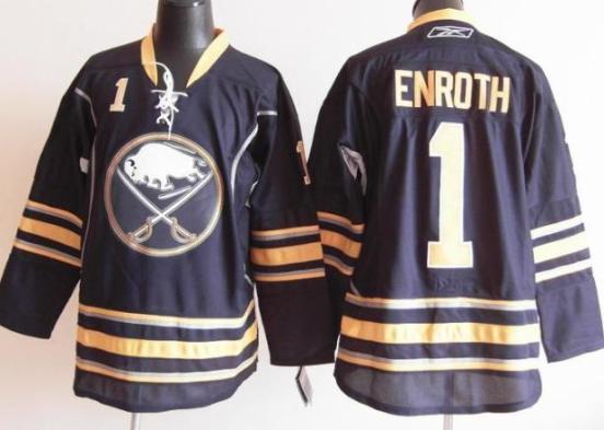 Buffalo Sabres 1 Jhonas Enroth Blue NHL Jersey