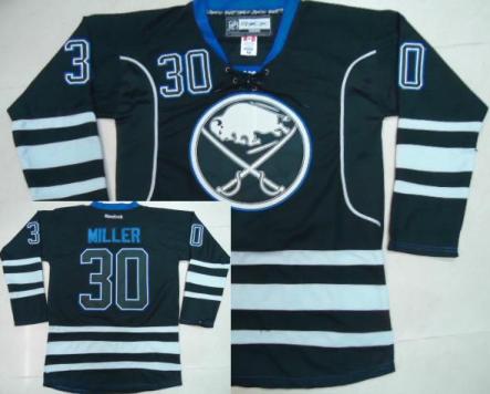Cheap Buffalo Sabres 30 Ryan Miller 2012 Black Third Jersey For Sale