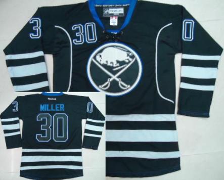 Buffalo Sabres 30 Ryan Miller 2012 Black Third Jersey