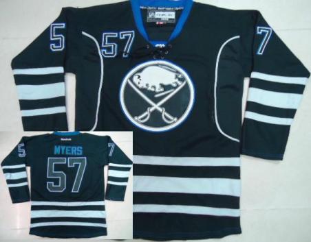 Buffalo Sabres 57 MYERS 2012 Black Third Jersey
