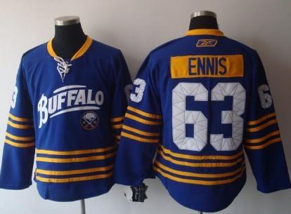 Cheap Buffalo Sabres 63 Tyler Ennis Dark Blue NEW Third Jersey For Sale