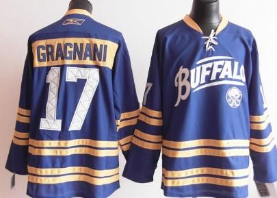 Buffalo Sabres 17 Gragnani Dark Blue NEW Third Jersey