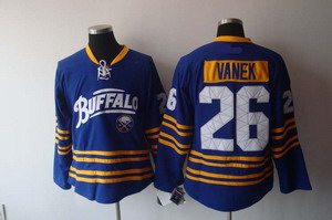 Cheap Buffalo Sabres 26 Thomas Vanek 3rd Blue hockey jersey For Sale