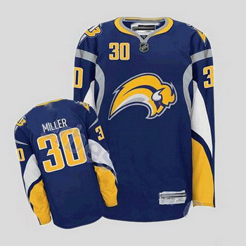 Buffalo Sabres 30 Ryan Miller Stitched Blue Home Jersey