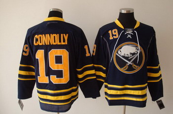 Buffalo Sabres 19 CONNOLLY black Jerseys