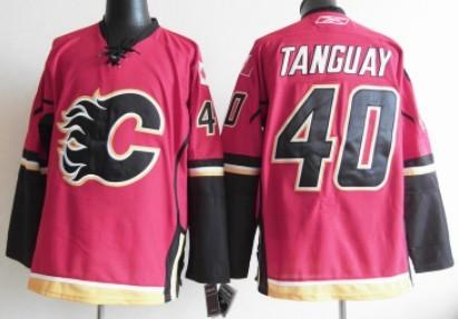 Calgary Flames 40 Alex Tanguay Red Jersey