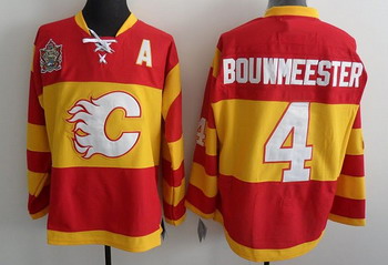Cheap Calgary Flames 4 Jay Bouwmeester Red Heritage Classic Jerseys For Sale