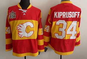 Cheap Calgary Flames 34 Miikka Kiprusoff Red Heritage Classic Jerseys For Sale