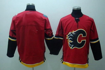 Calgary Flames blank red jersey