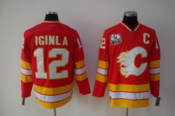 Cheap Calgary Flames Iginla 30TH patch jerseys For Sale