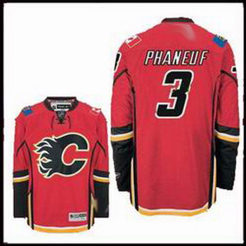 Cheap Calgary Flames 3 PHANEU red Jersey For Sale