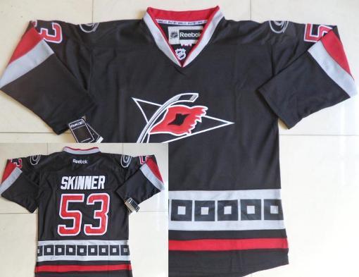 Carolina Hurricanes #53 Jeff Skinner Black NHL Jerseys