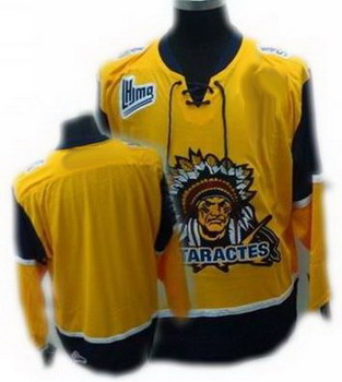 Cheap Hockey CATARACTES Jersey BLANK Yellow Jerseys For Sale