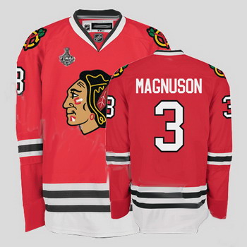 Cheap Chicago Blackhawks 3 Keith Magnuson Red Jersey Stanley Cup For Sale