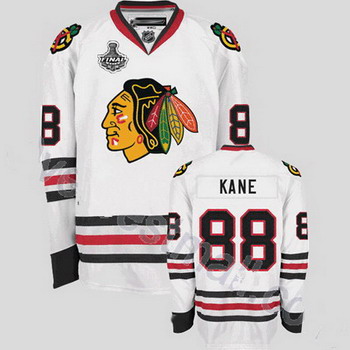 Cheap Chicago Blackhawks 88 Patrick Kane White Jersey with Stanley Cup Finals Patch For Sale